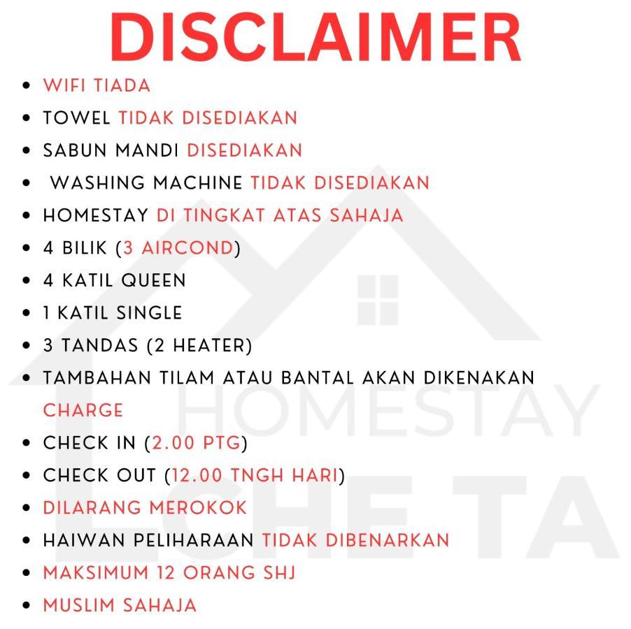 Homestay Che Ta Terengganu Kuala Terengganu Eksteriør bilde